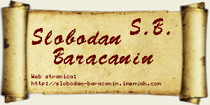 Slobodan Baračanin vizit kartica